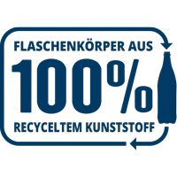 Logo recyceltem Kunststoff